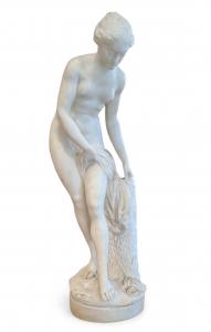 SCULTURA IN ALABASTRO - "VENERE AL BAGNO"- XIX SEC